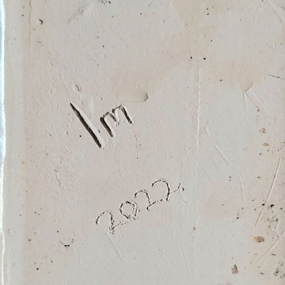 Vintage Studio Pottery Black Ceramic Plate With Cat Illustration, Cat Lover Gift - Picture 10 of 10